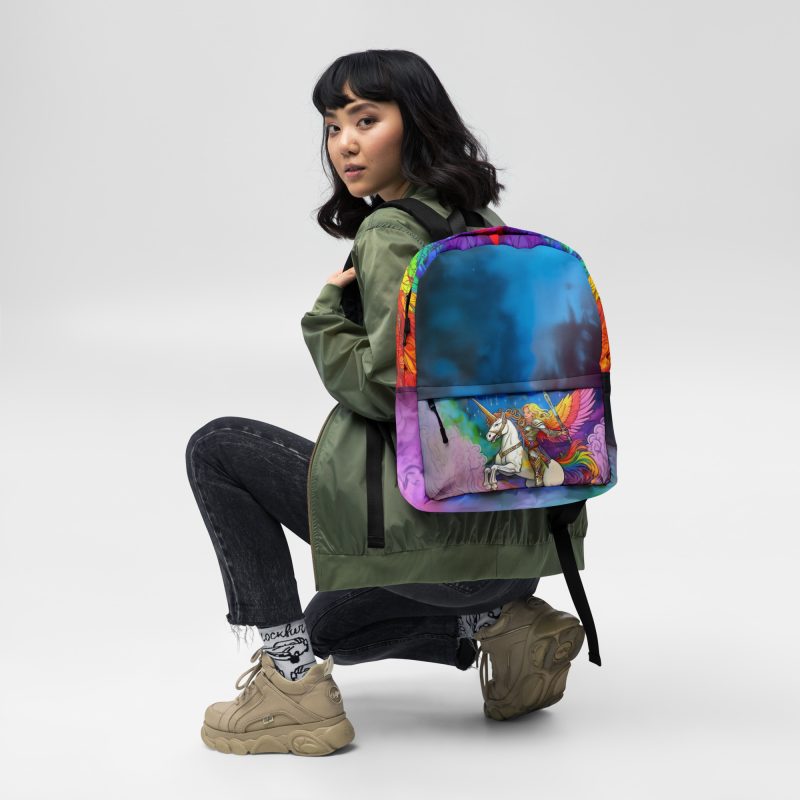 Rainbow Unicorn Warrior Princess Backpack
