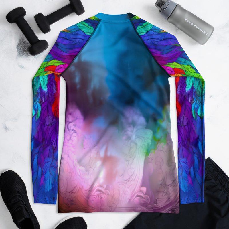 Rainbow Unicorn Warrior Princess Rash Guard - Image 5