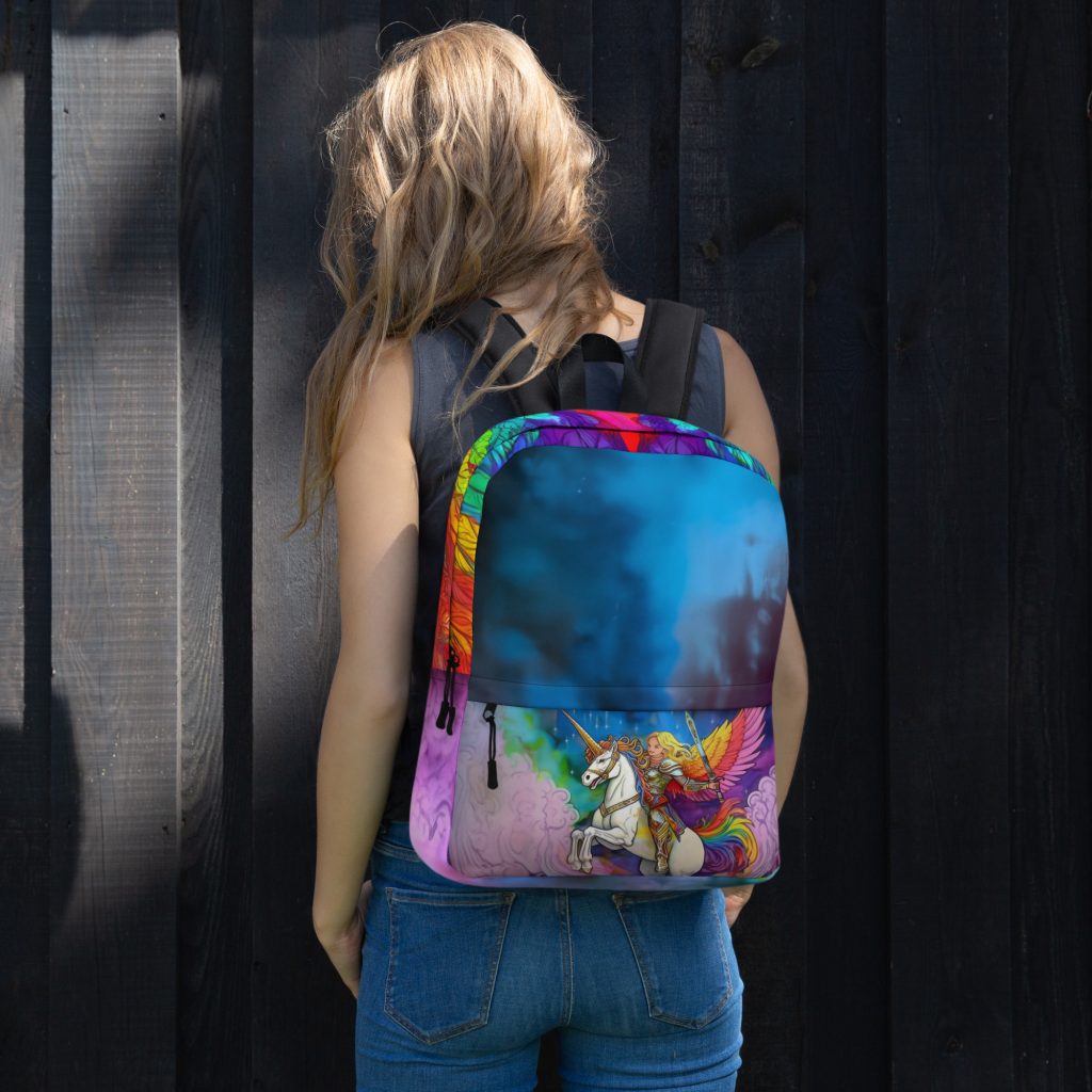Unicorn Rainbow Princess backpack