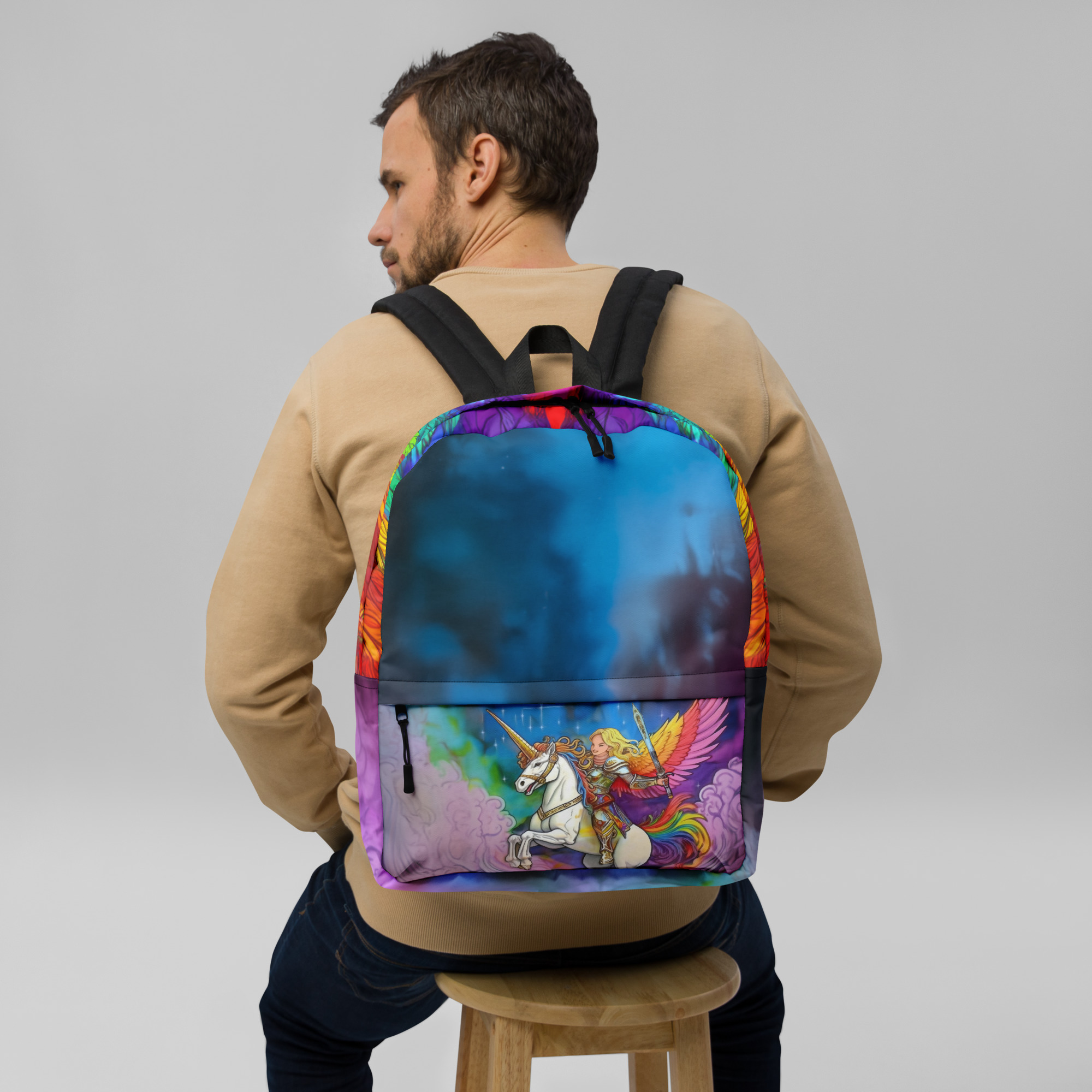 Unicorn Rainbow Princess backpack - Image 3