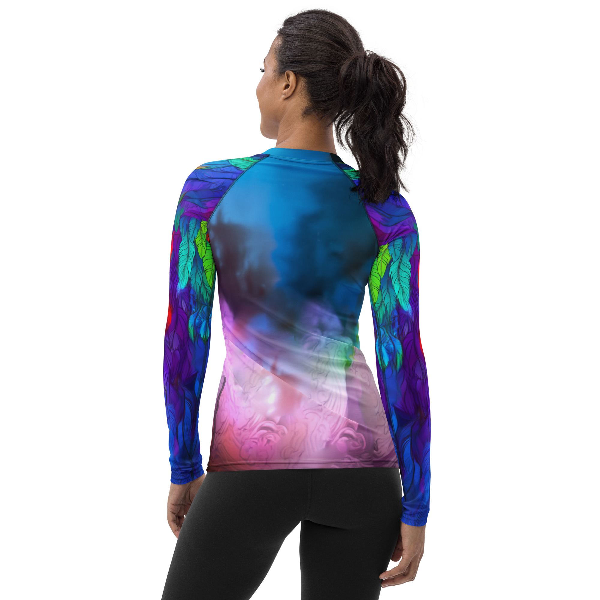 Unicorn Rainbow Princess Rash Guard - Image 3