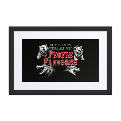 People Flavored framed art