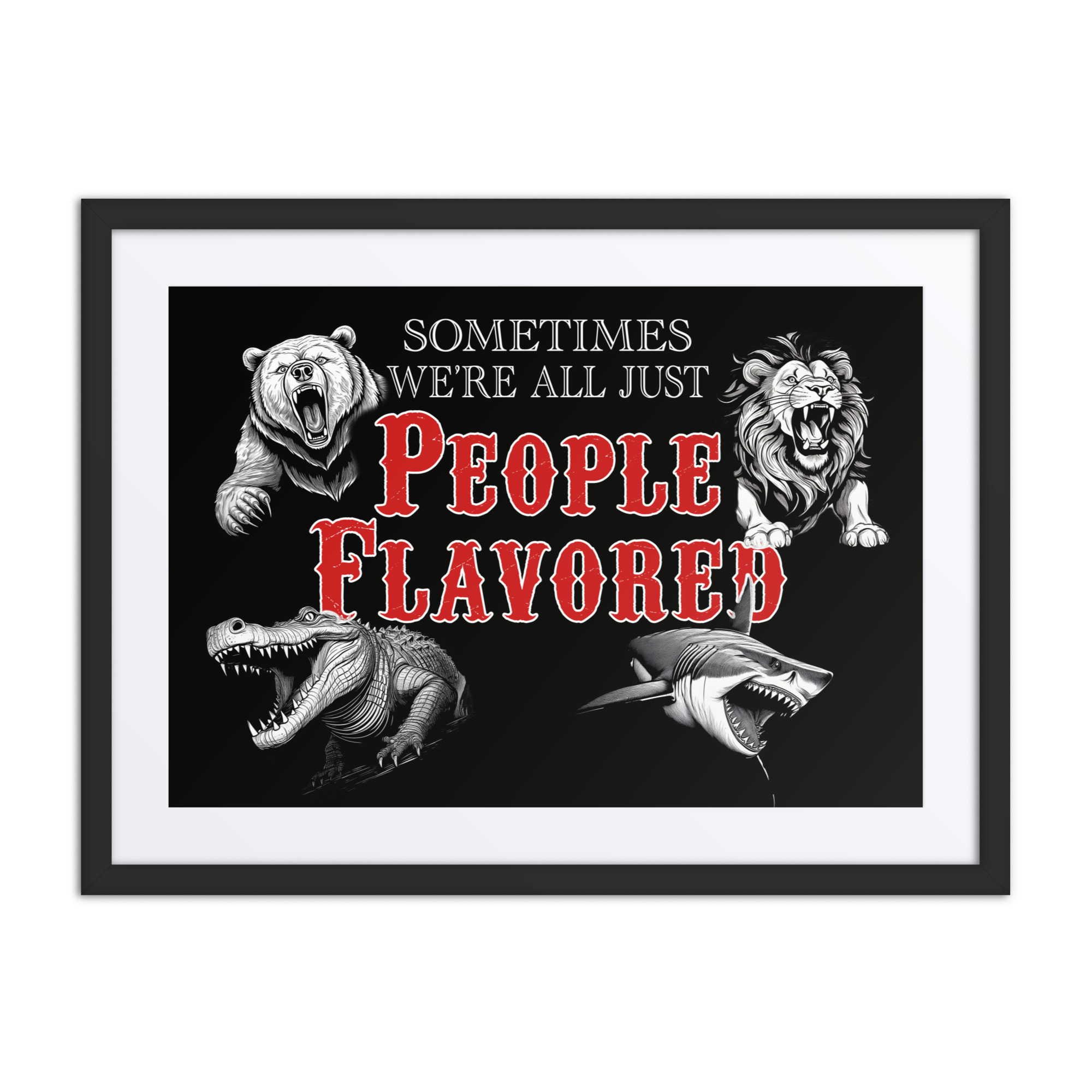 People Flavored framed art - Image 4