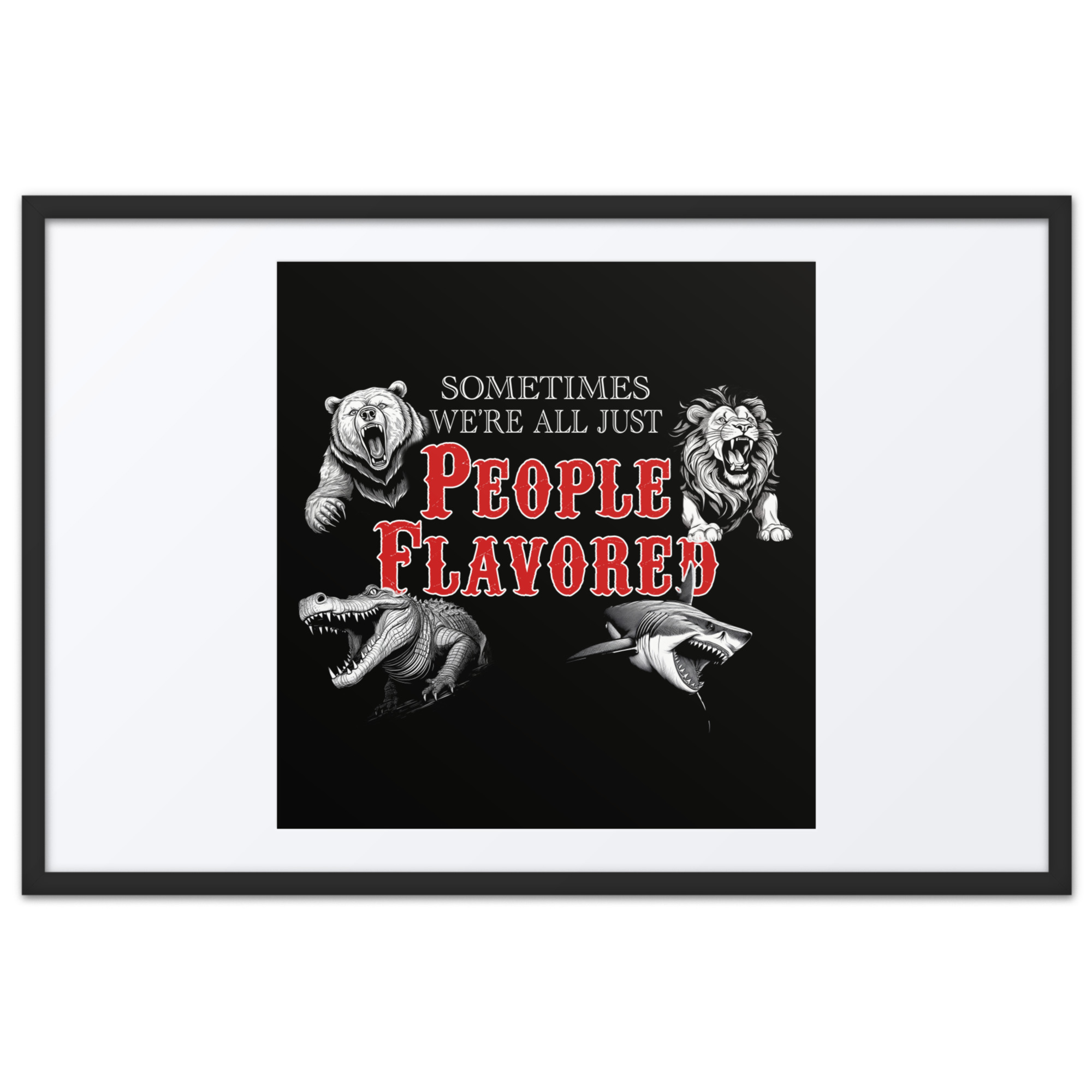 People Flavored framed art - Image 5